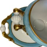 Limoges, soup tureen on stand, porcelain, early 20th century.