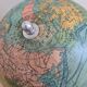 Former globe world map Geographer Joseph Forest Paris wood XIXth