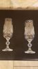 2 Karas Crystal champagne flutes
