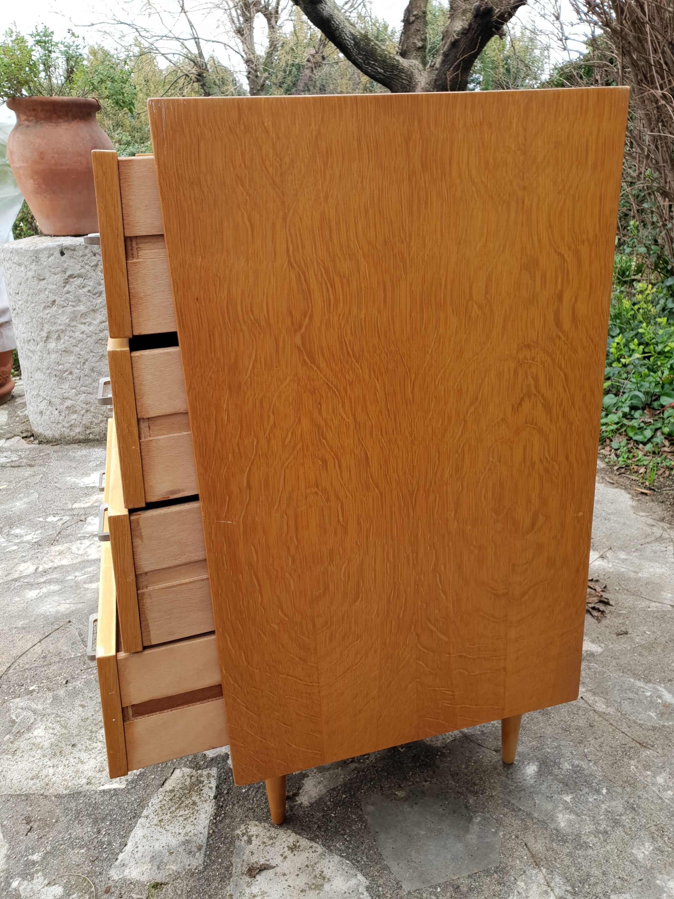 Commode en chêne clair 1960