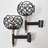 Pair of vintage wall lights from the 1950s