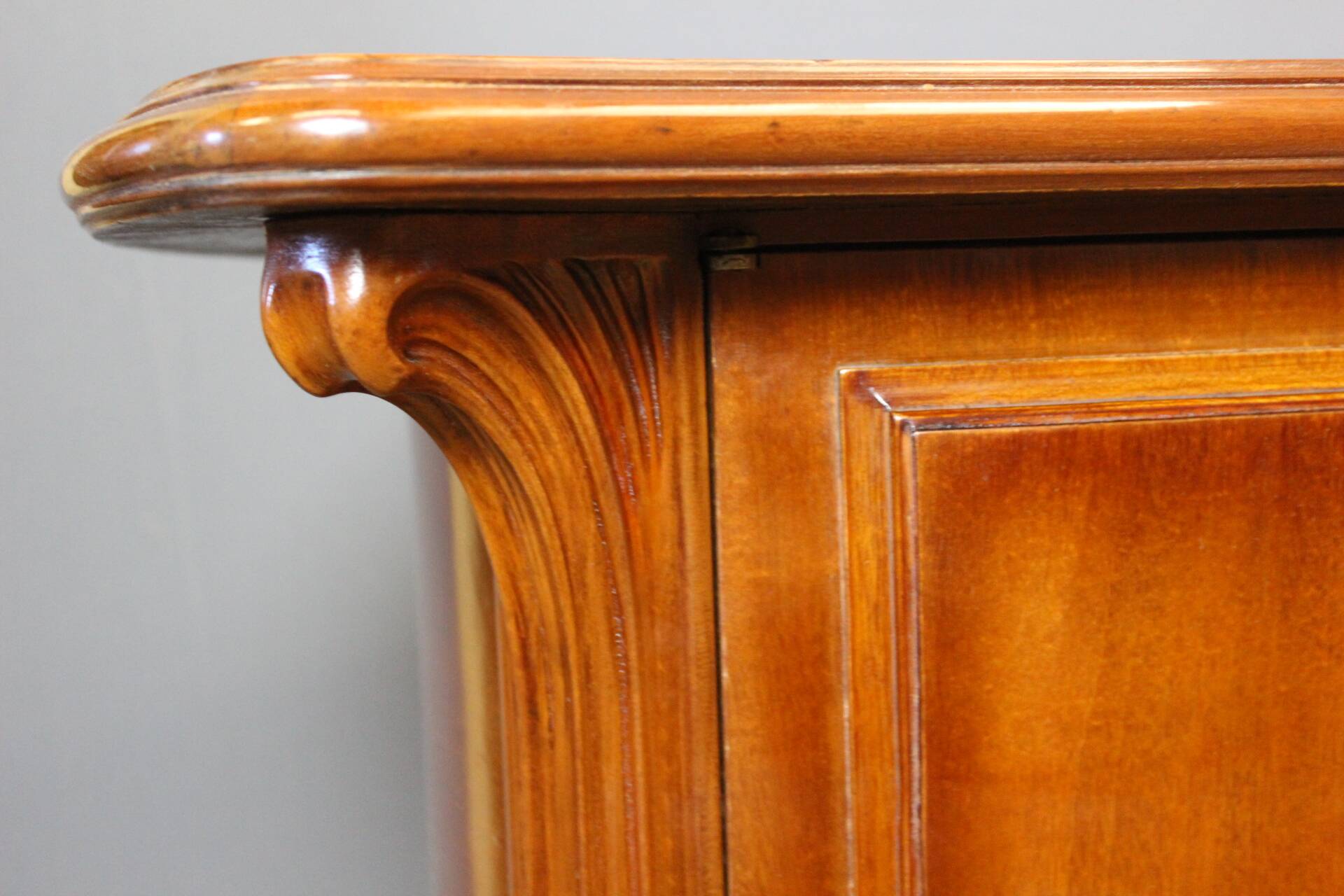 Art Nouveau Mahogany Desk Plate by Emile Gallé