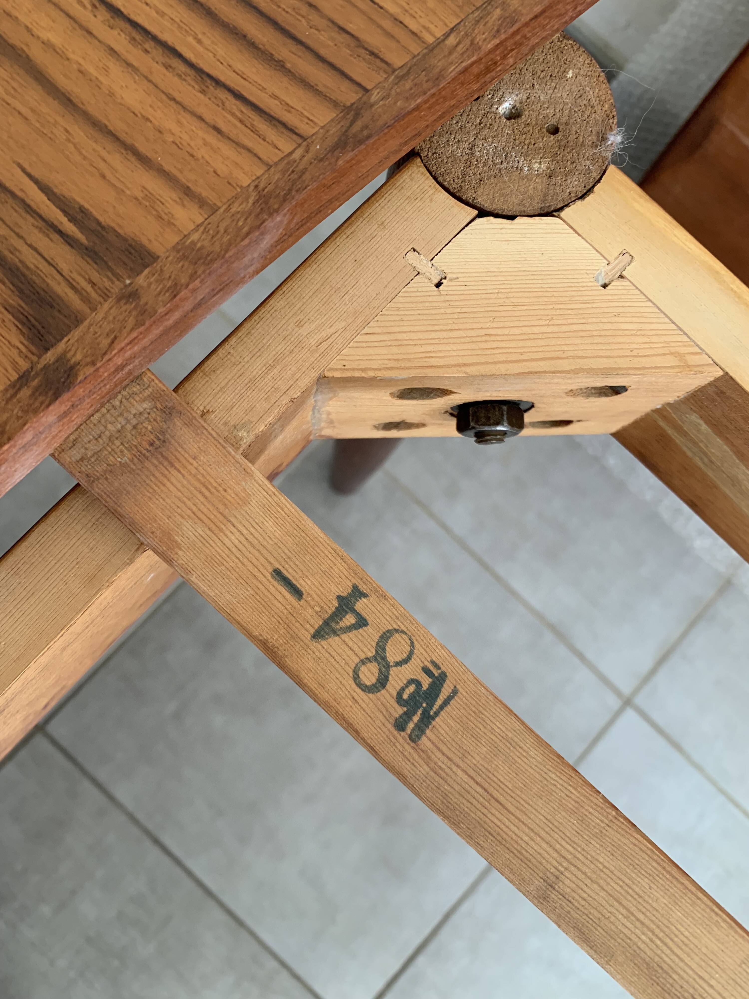 Vintage Danish dining table from the 60s extendable teak
