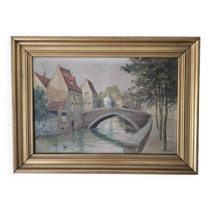 Tableau Huile sur Toile - vieux