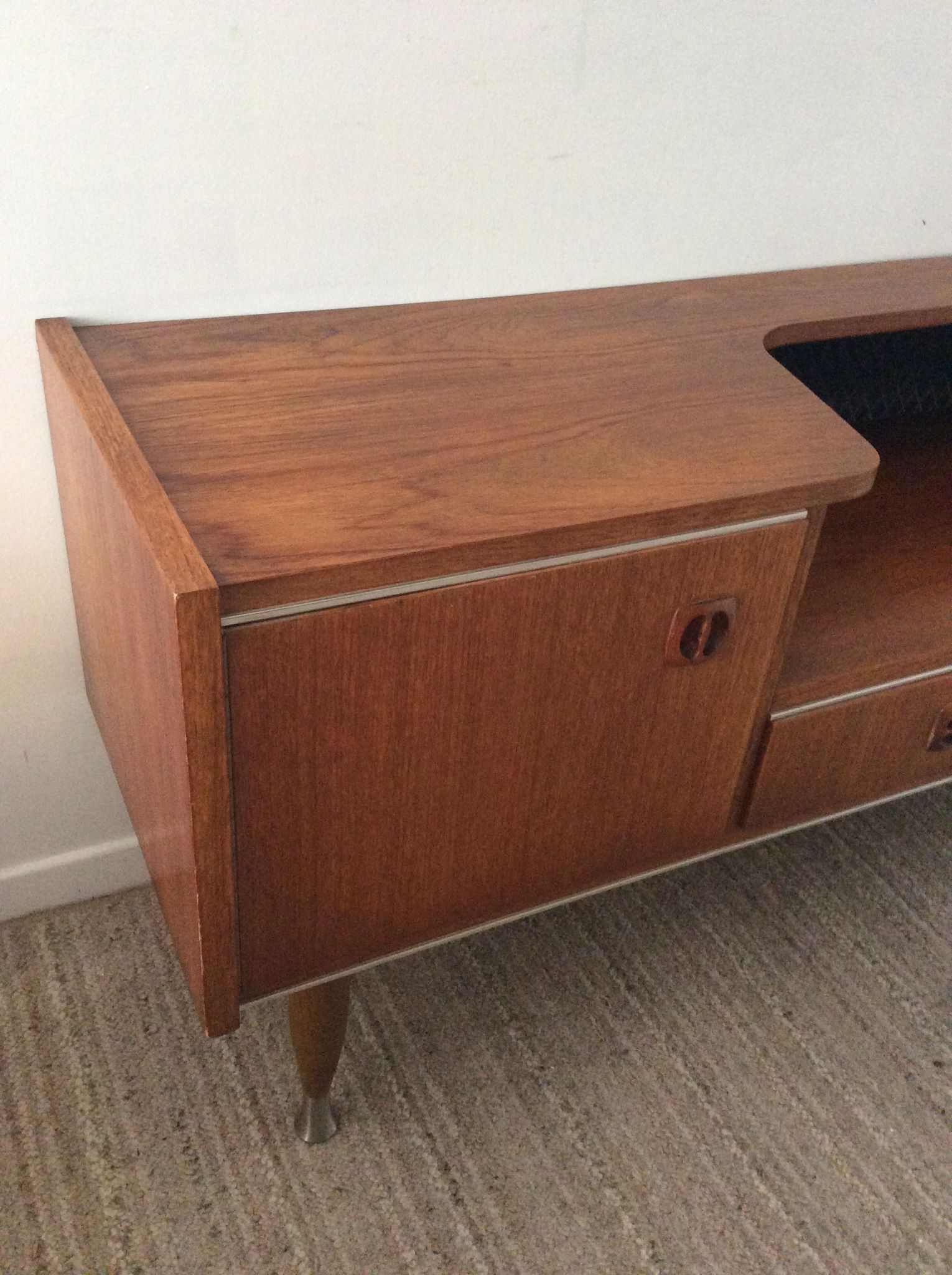 Scandinavian teak tv cabinet from the 60s