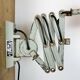 Green Industrial Scissor Wall Lamp from Elektroinstala, 1960s