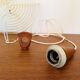 Suspension en sisal et teck par Temde