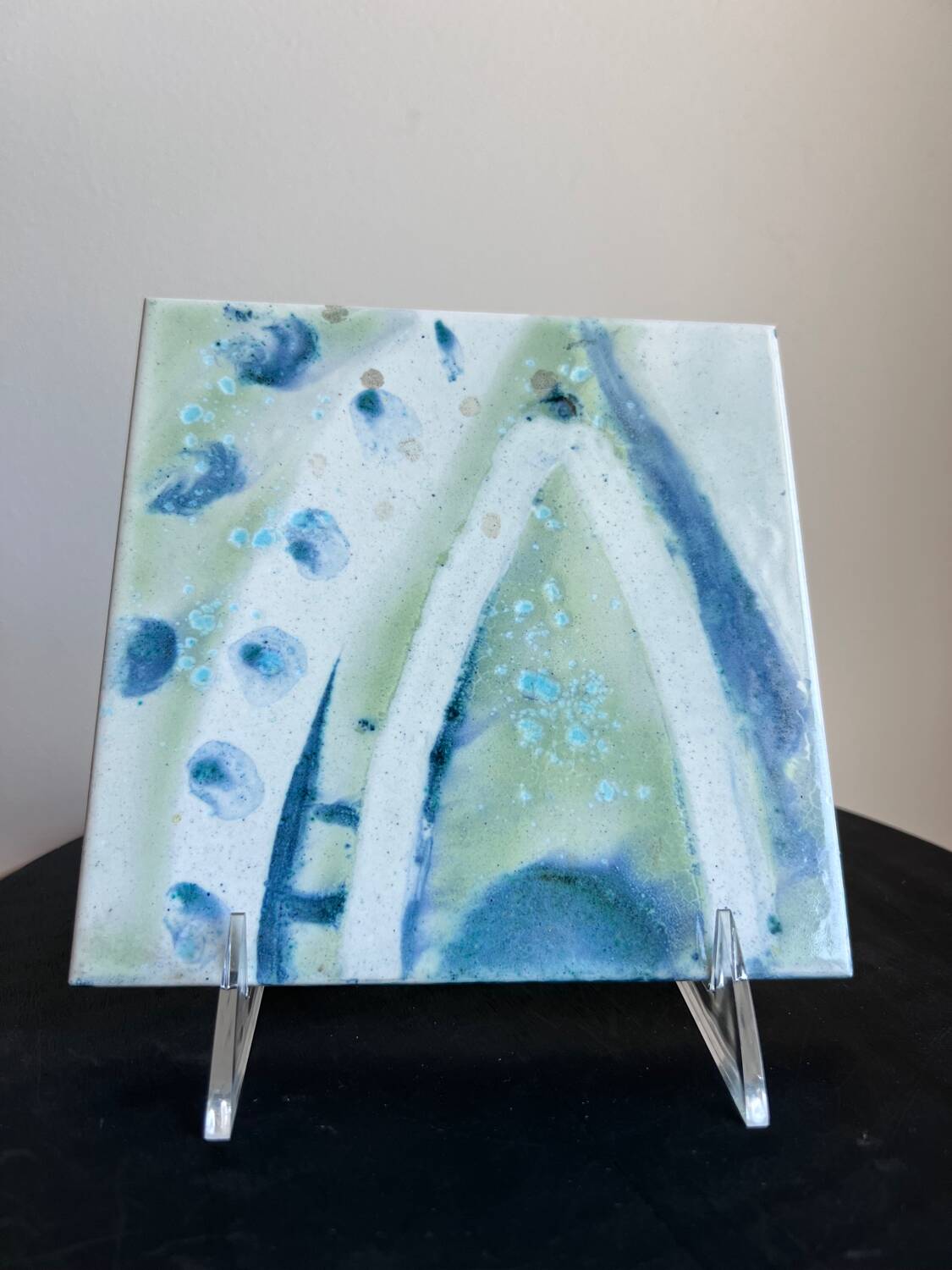 Gilliot ceramic tiles with abstract eye pattern, Belgium 1960