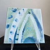 Gilliot ceramic tiles with abstract eye pattern, Belgium 1960