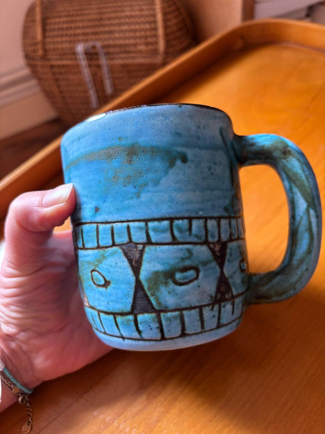 Rare vintage Maunier Vallauris mug