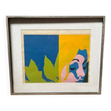 Lithograph entitled "Fra serena on rebecca et helena" by Erik Rasmussen