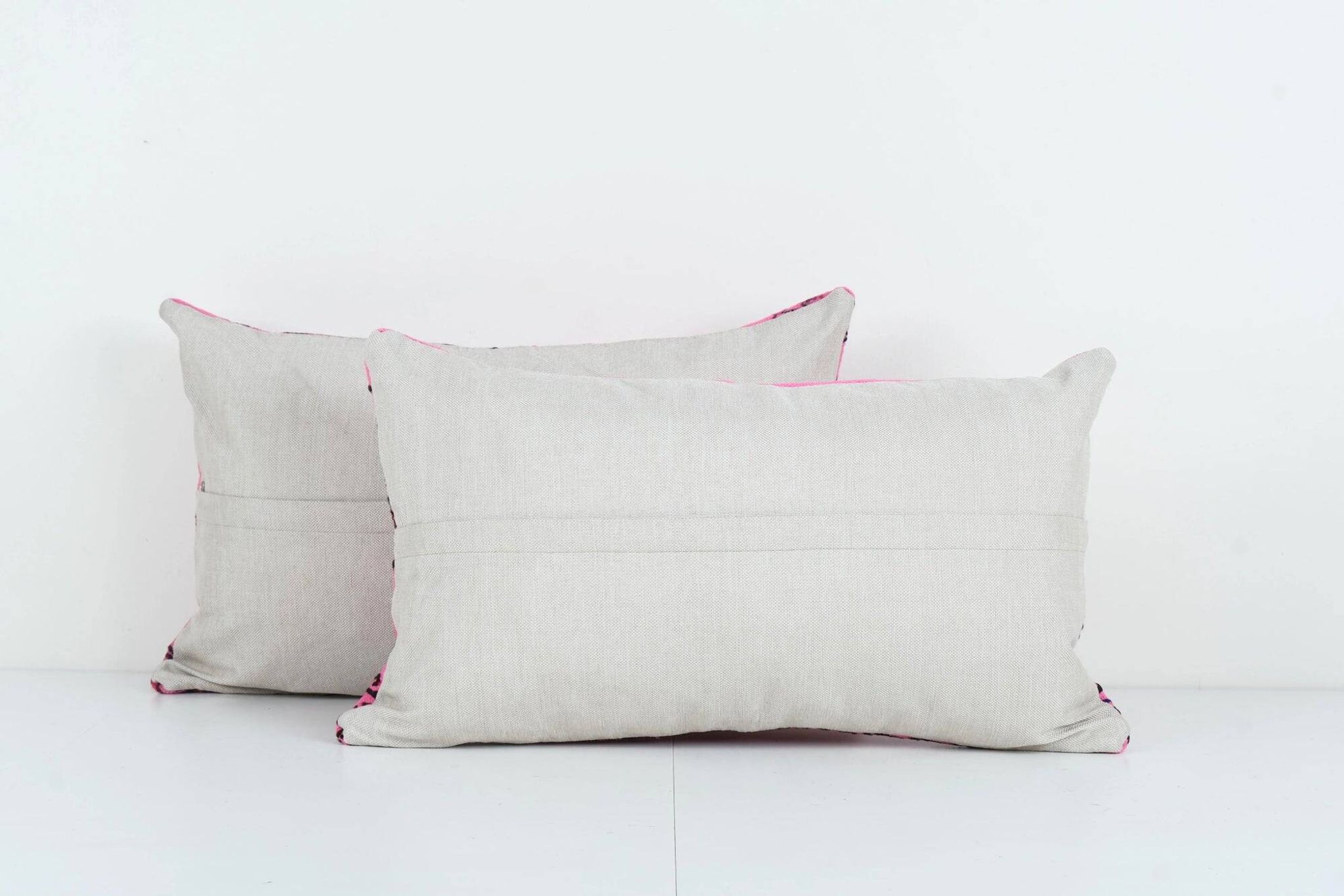 Set of 2 vintage kilim cushion covers 36x61 cm