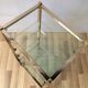 70s glass shelf