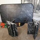 Black marble coffee table