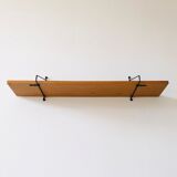 Wall shelf L82cm metal and wood