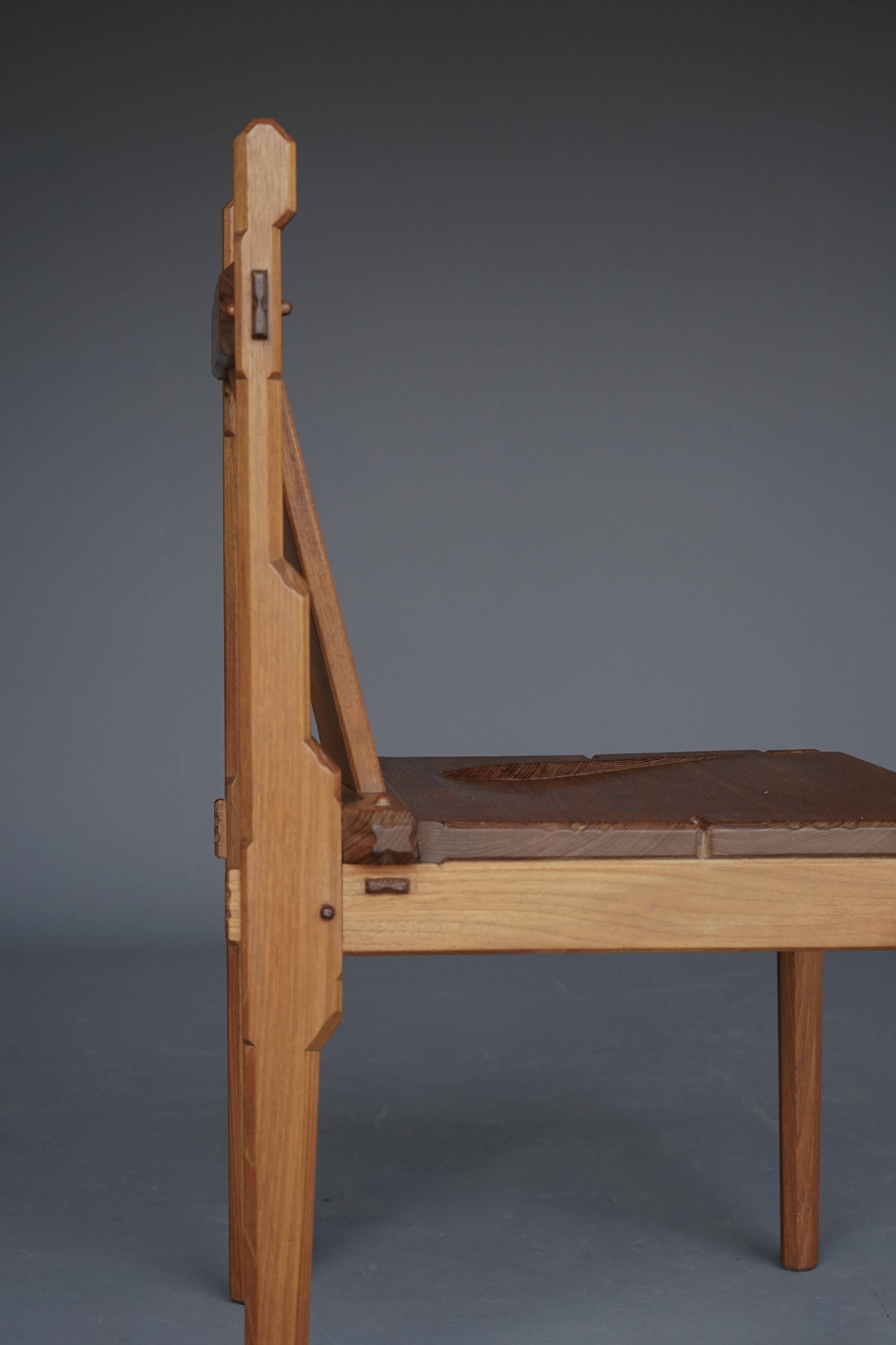 Rare Dutch Dutch side chairs by Alexander Kropholler, 1930s