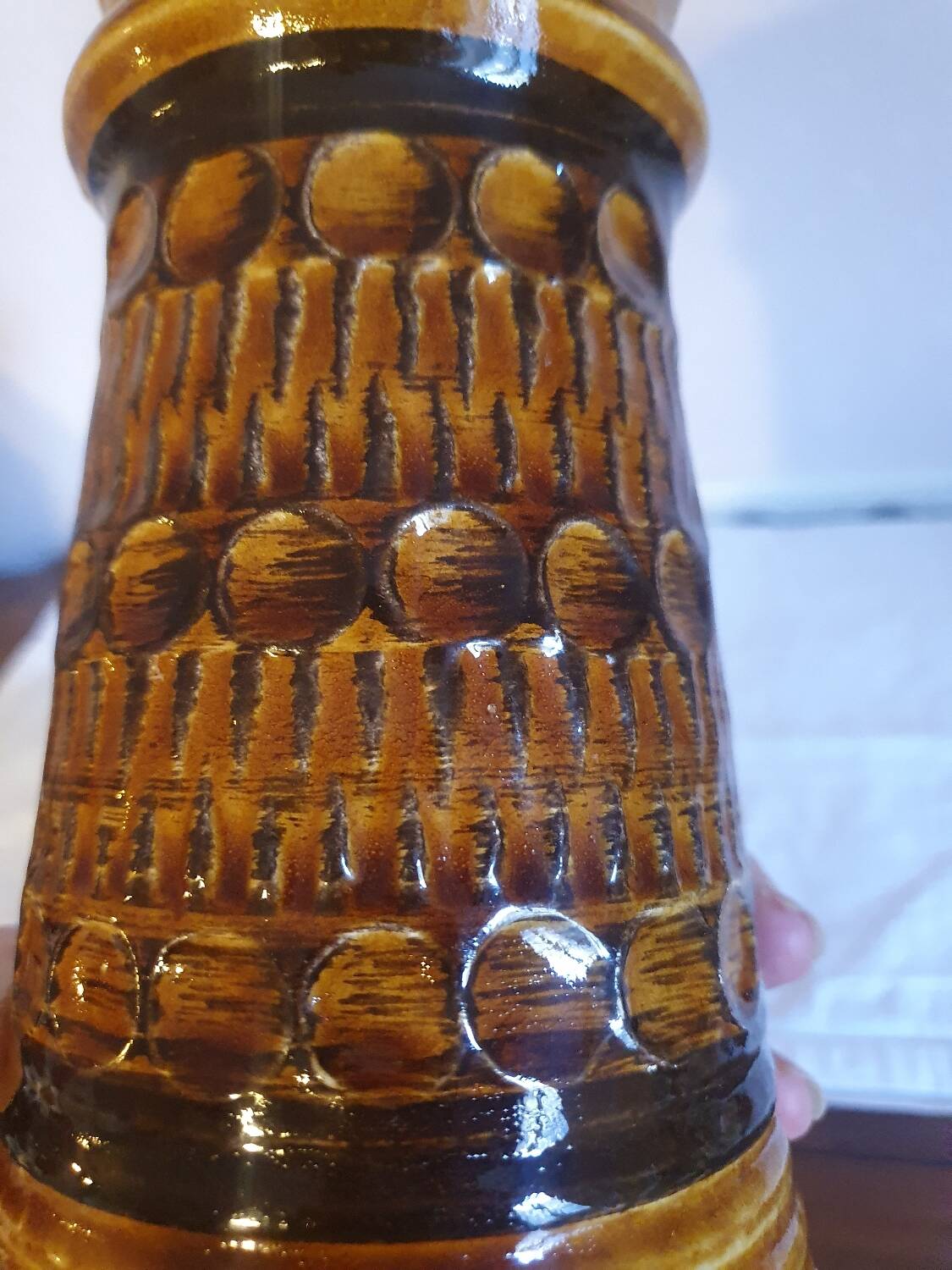 Vase w germany bay numbered 76 25 vintage 70's