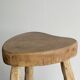 Tripod stool in light solid wood
