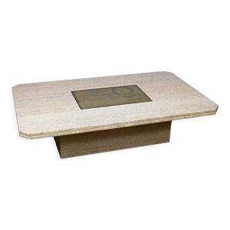 Georges Mathias travertine coffee table