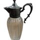 Aiguière verre et étain 1950