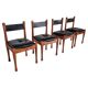 Set of 4 dining chairs by Silvio Coppola for Bernini, 1960s.