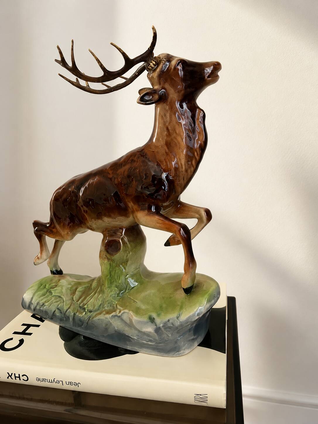 Ceramic stag hubert bequet