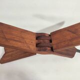 Siège Africain Grattoir à Noix de Coco / 1960's Afrique / Bois