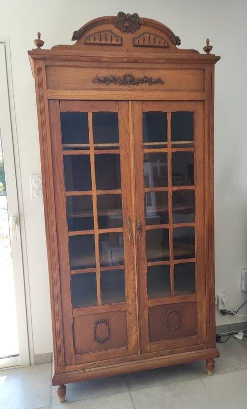 Antique glass cabinet