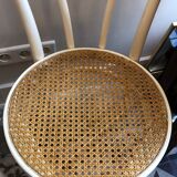 Couple of white bistro chairs