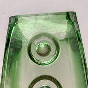 Brutalist glass block vase from the mid-century space age, 1960s