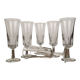 Champagne flutes x6
