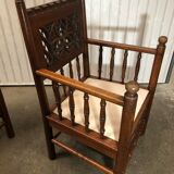 2 armchairs old Gothic style