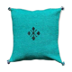 Moroccan green cotton cushion