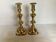 Pair of brass candlesticks