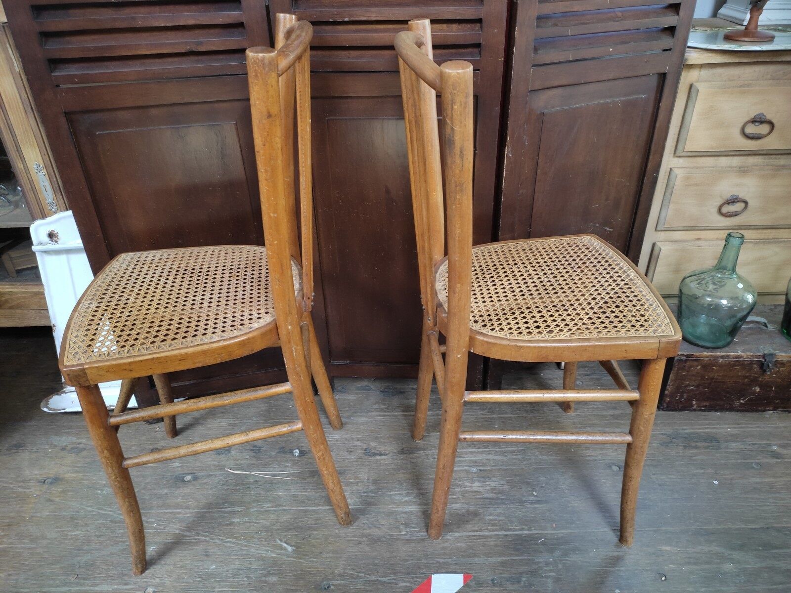 Chair Wood bistro bars Cannage