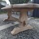 Large monastery table made of solid oak.