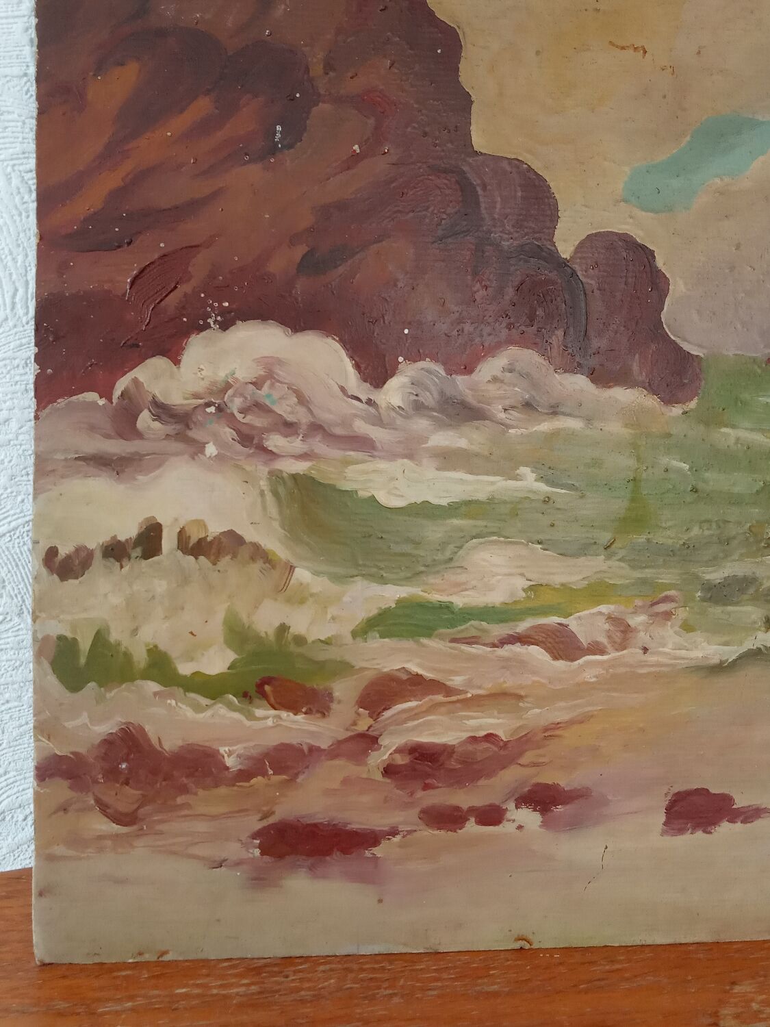 Sea landscape painting 1950