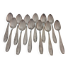 12 Silver Metal Coffee Spoons