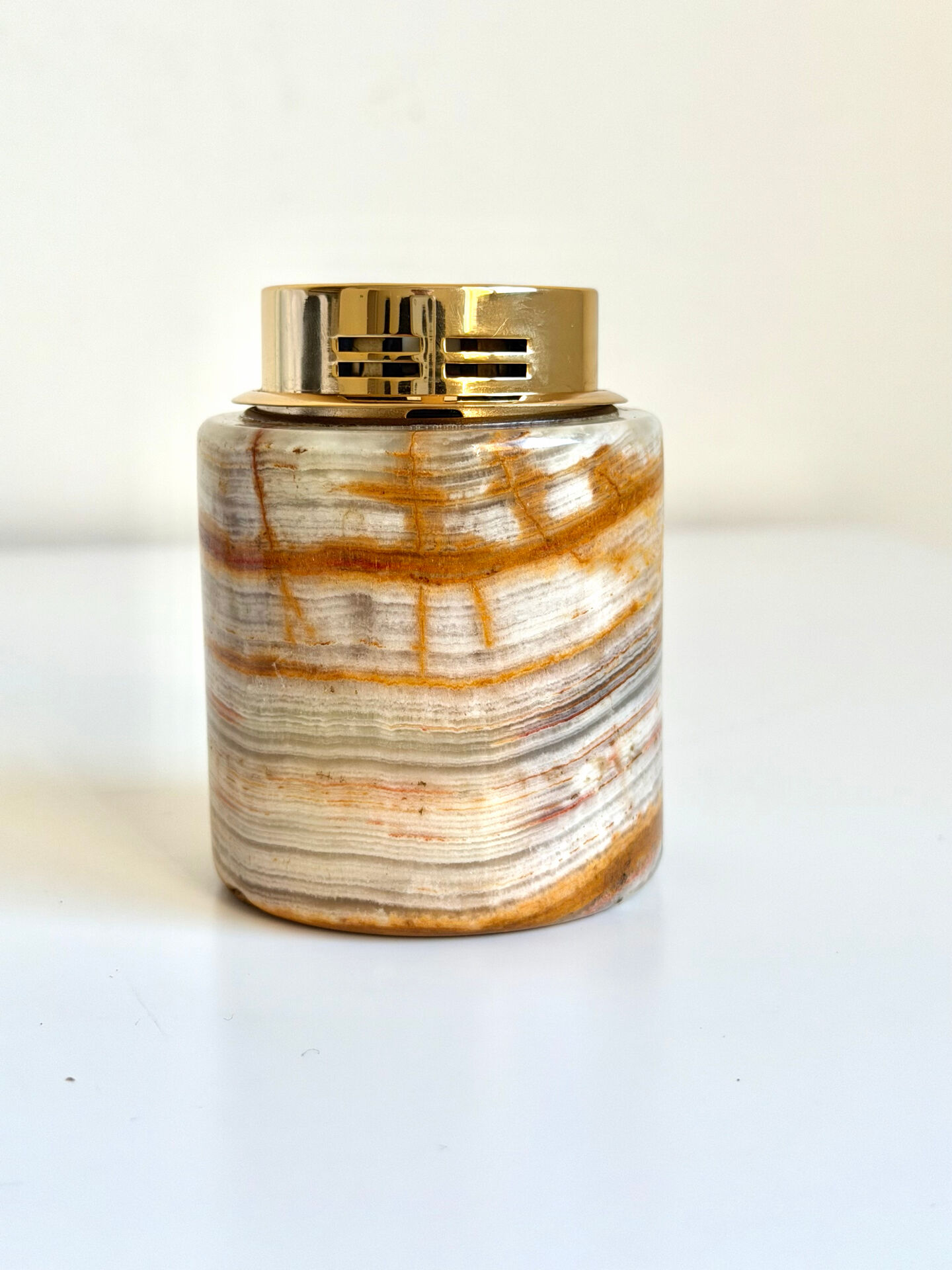 Vintage SAROME Japan Marble Onyx Table Lighter