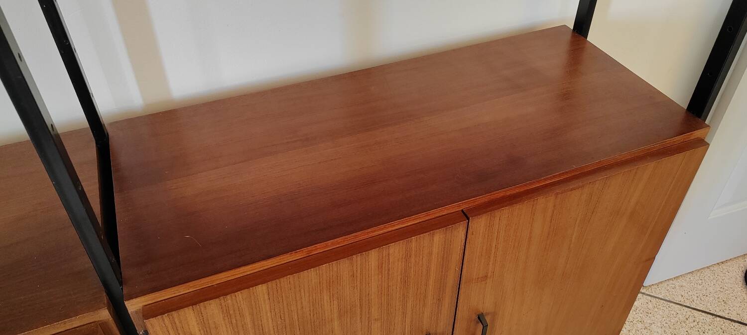 vintage Scandinavian teak bookcase