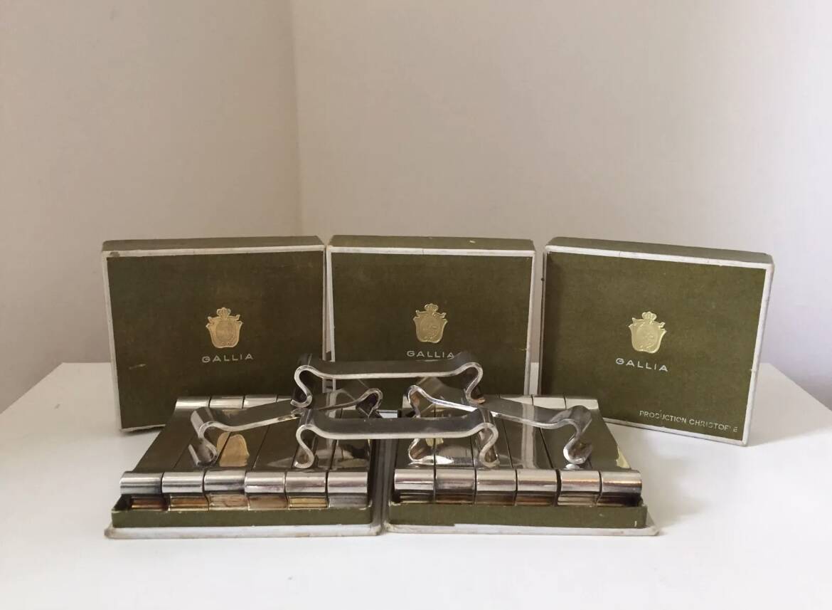 16 Gallia Christofle silver-plated knife holders