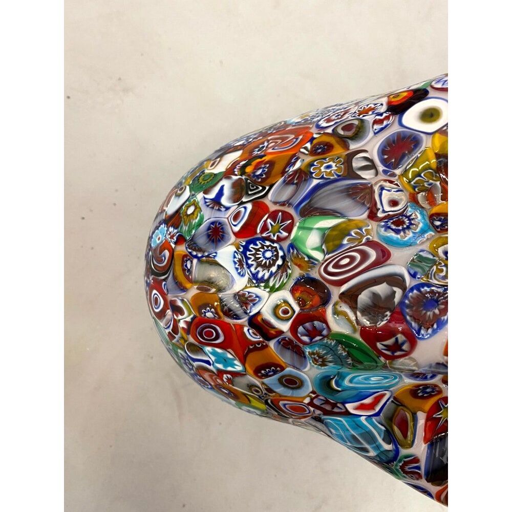 Murano glass vase multicolors
