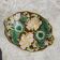 English slipware plate from the 19th century, English majolica.
