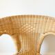 Fauteuil en rotin vintage