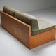 1960 Pine and Velvet Love Pitch Sofa