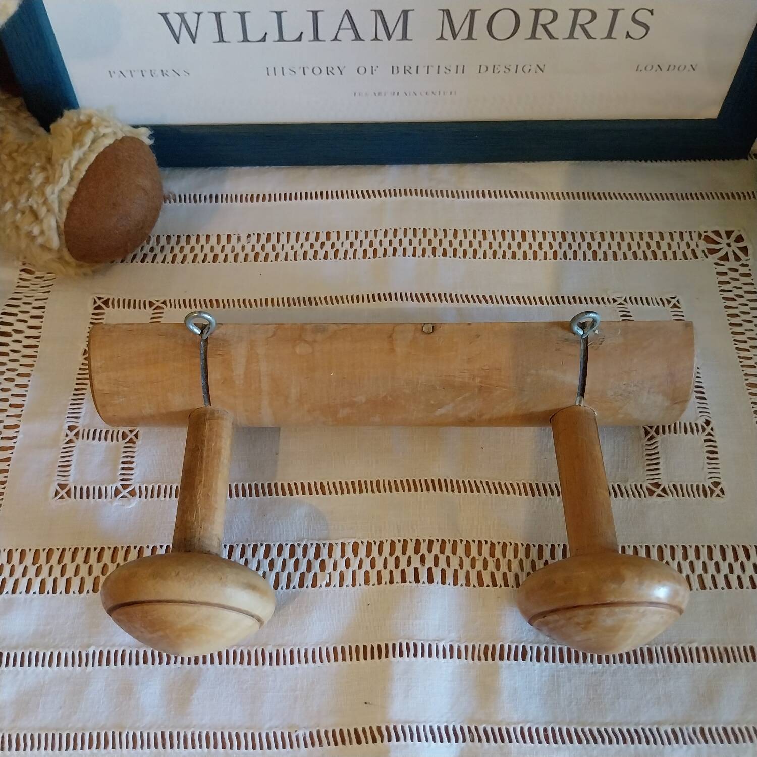 Vintage wooden coat rack