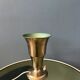 Table uplighter lamp "Cup" in metal, silver colour