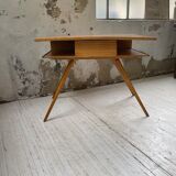 Vintage oak compass desk
