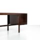 Canaan desk in wood and leather by Marcel Breuer for Gavina, Italy 1950s.