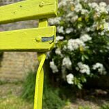 Two old folding garden chairs